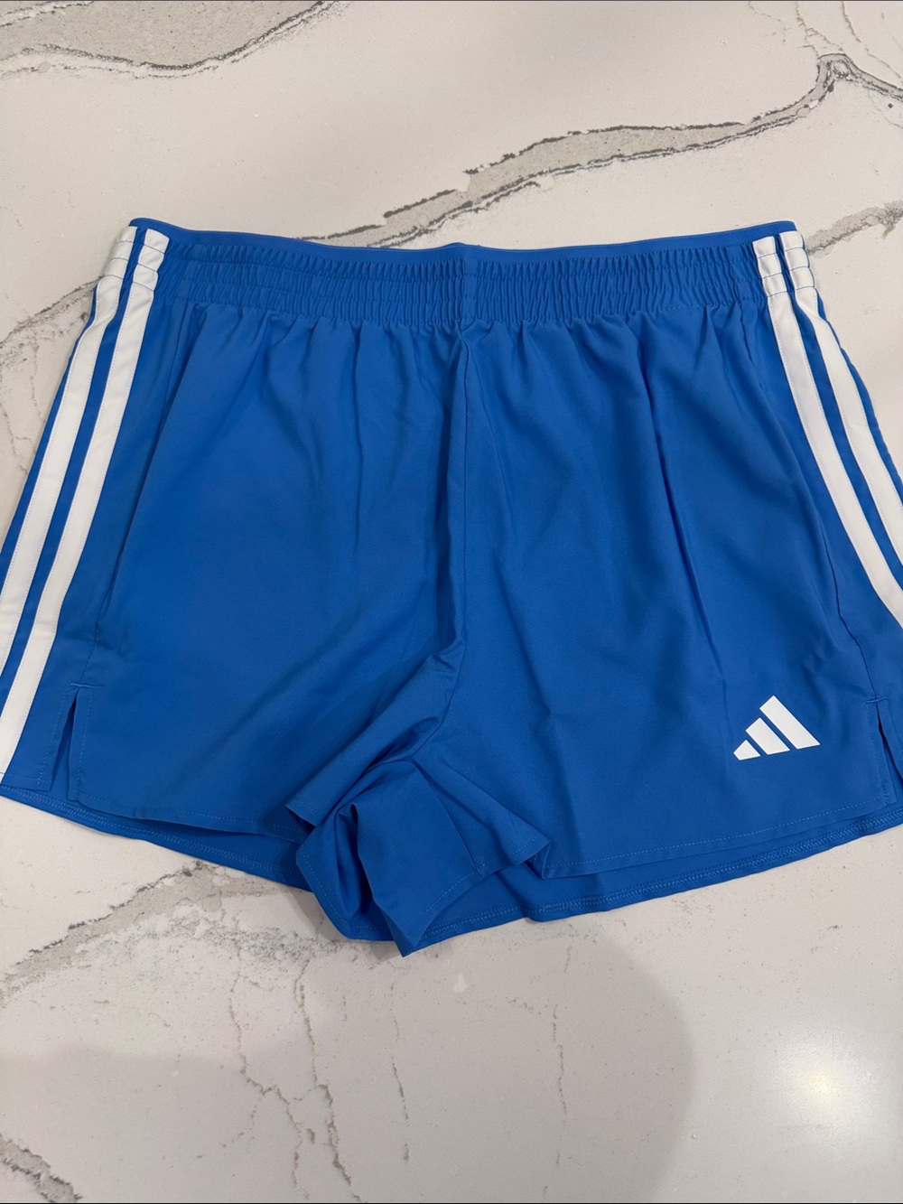 adidas Women’s 3” Ray Blue Climacool Training Shorts - Large